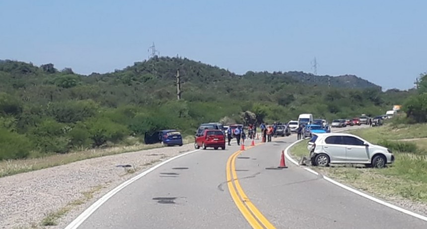 Choque en cadena sobre Ruta nº 38