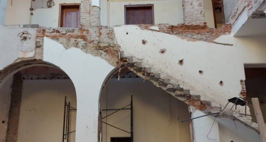 Derrumbe en el edificio de Casa de Gobierno