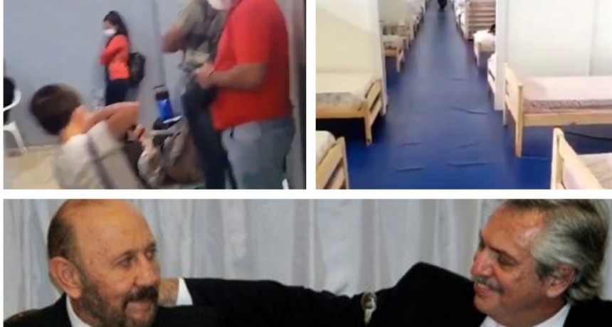 Videos | Insfrán “escondió” a los aislados de Covid-19 ante visita del secretario de DD.HH.