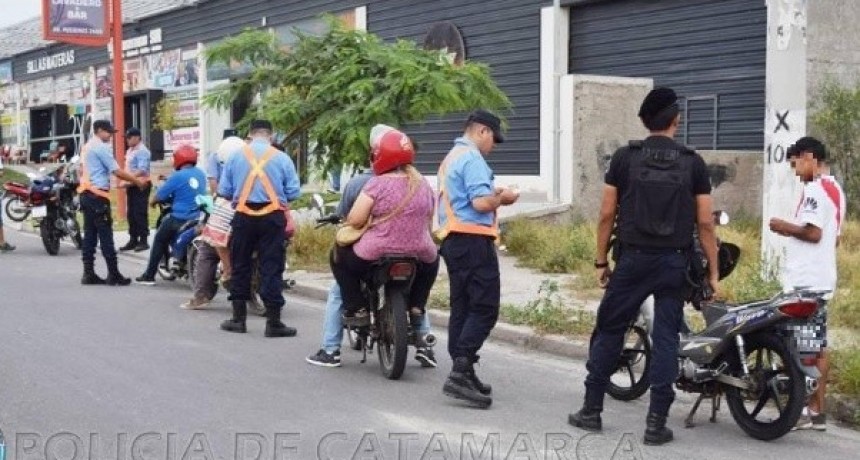 Secuestro de motos en operativos
