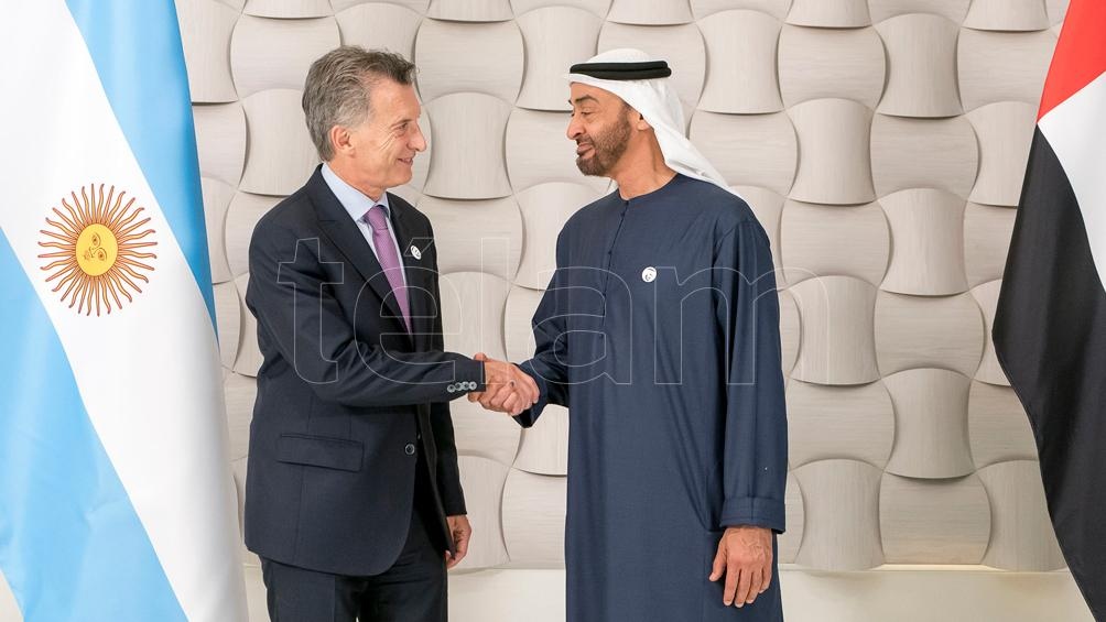 Macri se reunió con el príncipe de Emiratos Árabes, última actividad de su gira