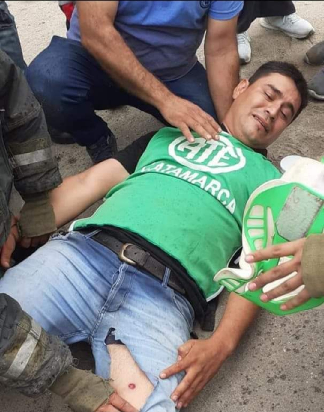 Embarazada y delegado de ATE heridos tras represión  policial en Valle Viejo