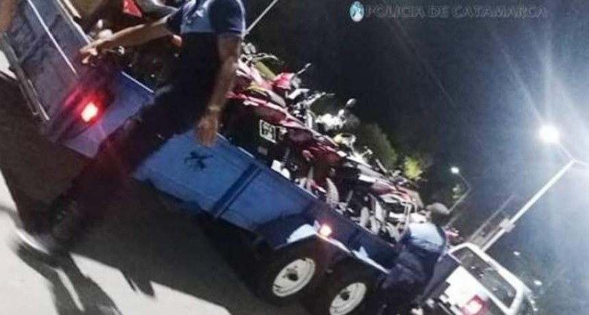  71 vehículos secuestrados  en Recreo