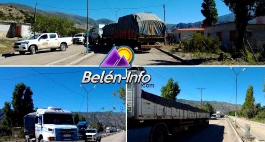 Conflicto minero: camioneros bloquean Ruta nº 43