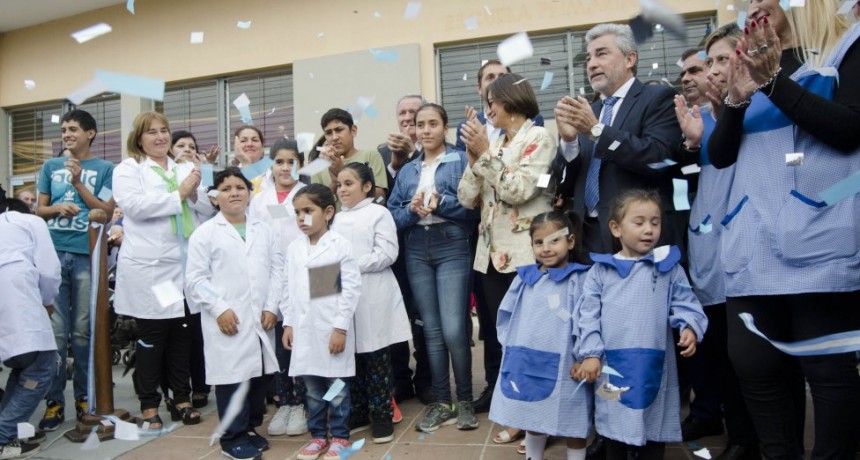 Corpacci destacó el aporte de Nación para la construcción de la Nueva escuela para Ribera del Valle