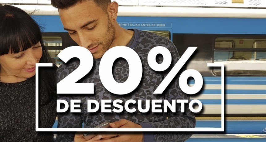 Lanzan descuento del 20% en la carga de la SUBE