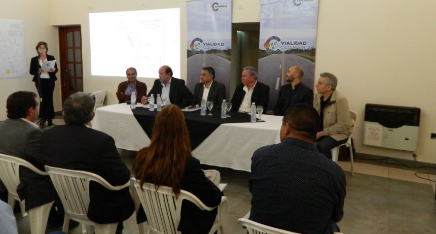 Vialidad Provincial presentó el proyecto de construcción de la Ruta N° 1 entre Singuil y Aconquija