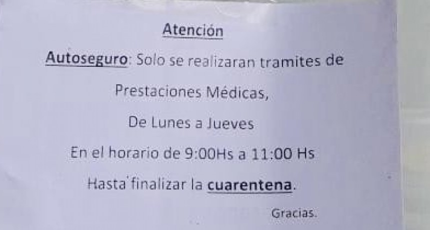 La Dirección Provincial de Medicina Laboral solo atiende “accidentes de trabajo”