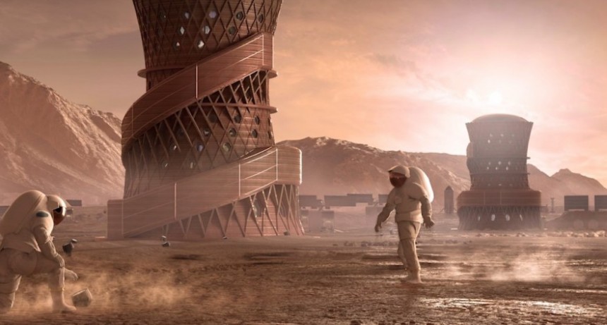 La NASA presentó los tres diseños finalistas para construir casas en Marte