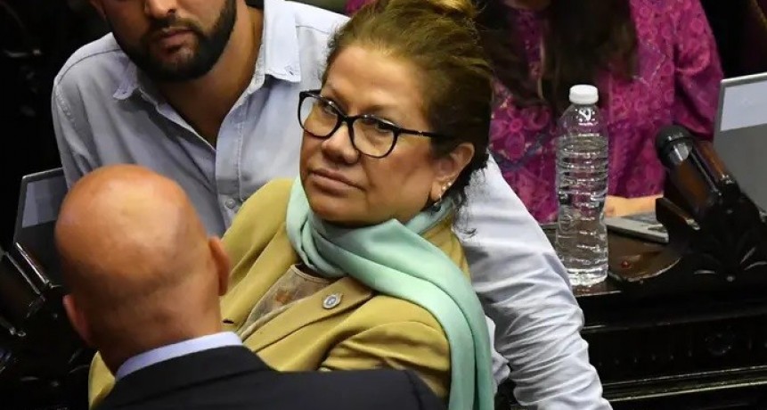 Graciela Camaño, en plena sesión en Diputados: 