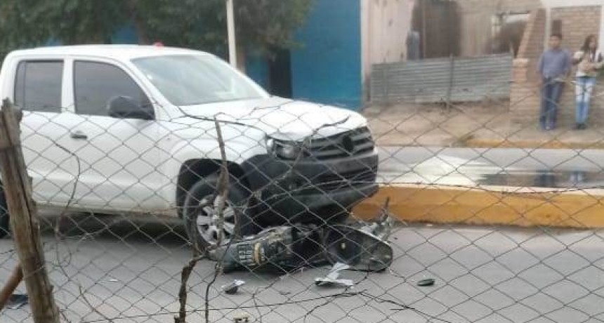 Murió un motociclista en Santa María arrollado por una camioneta