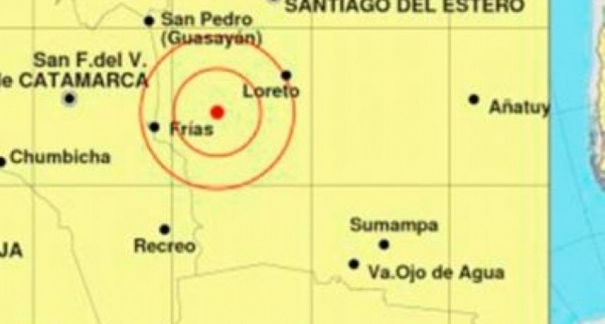 Un temblor se sintió en varias localidades del Este catamarqueño