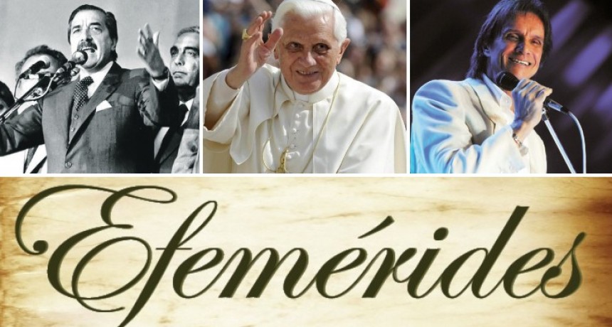 Un día como hoy: efemérides del 19 de abril