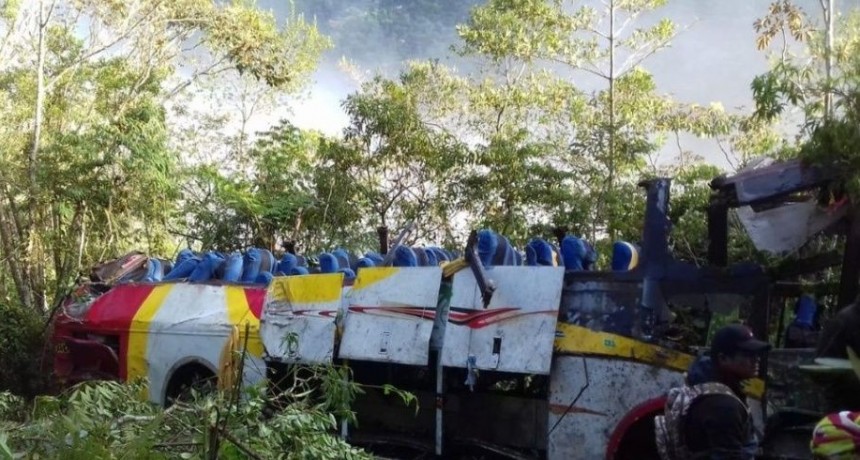Desbarrancó un micro: 25 muertos