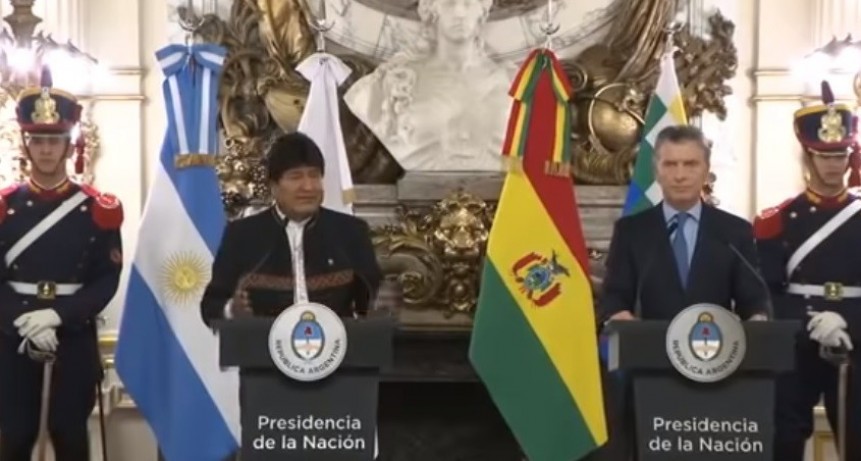 Evo incomodó a Macri con un reclamo por la situación de los textiles