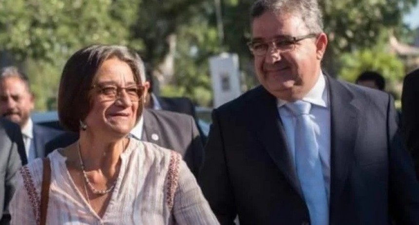 Raul Jalil candidato a gobernador  y Corpacci  candidata a legisladora nacional