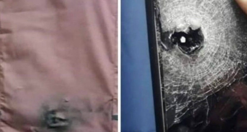 Motochorros la balearon, pero el celular le salvó la vida