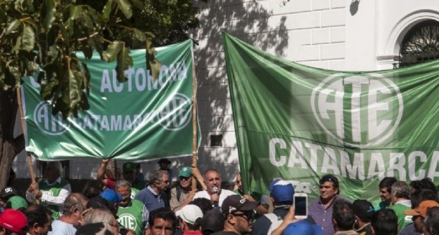 Movilización de ATE en una jornada de paro