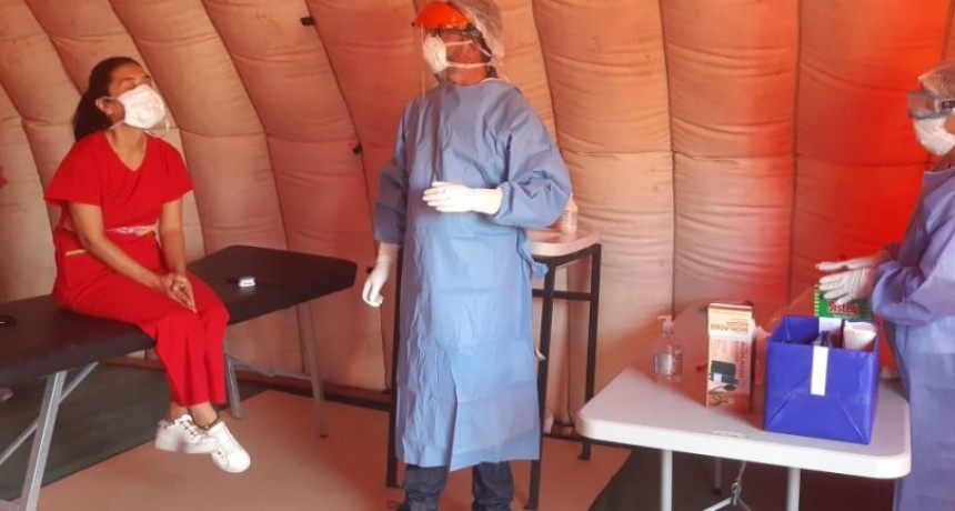 Simulacro de CoVid-19 en la Maternidad Provincial 25 de Mayo