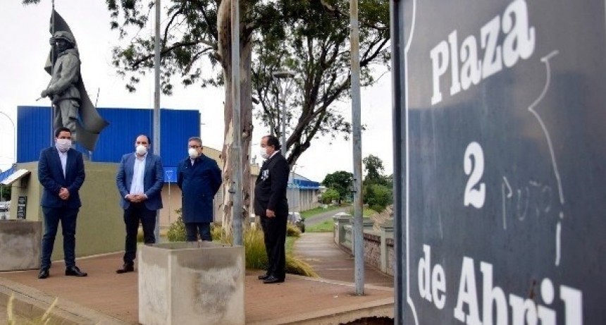 Homenaje a los Héroes de Malvinas, con un marco distinto pero el sentimiento de siempre