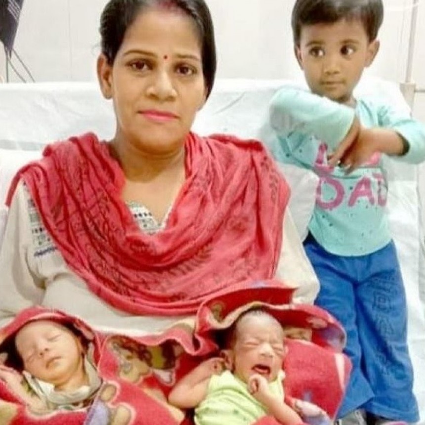 Tuvieron gemelos y le pusieron Corona y Covid