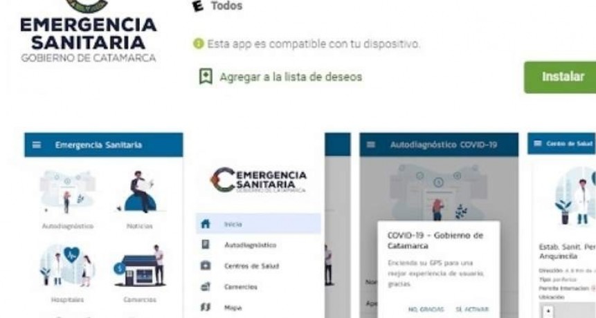 El Gobierno lanzó la aplicación Emergencia Sanitaria Catamarca