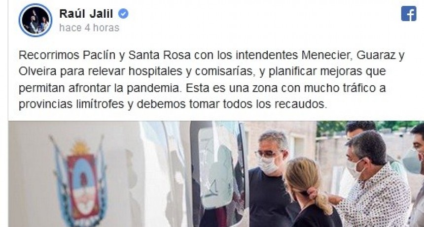Jalil recorrió el interior provincial