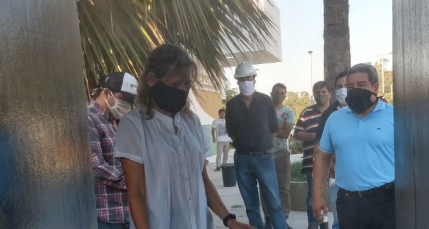 Cabina sanitizante fabricada en Catamarca en el Hospital 