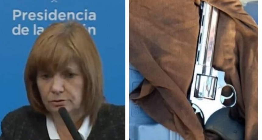 Amenaza en la Rosada: Bullrich dijo que los mecanismos de seguridad funcionaron bien y que el arma no tenía balas