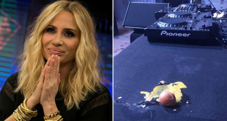 Atacaron a huevazos a Marta Sánchez durante un show