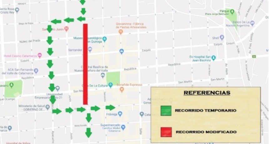 Por trabajos en calle Maipú, cambian el recorrido de los colectivos