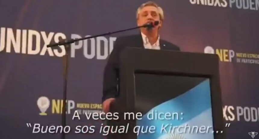 Alberto Fernández lanzó su primer spot de campaña