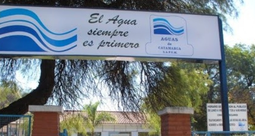 Aguas de Catamarca S.A.P.E.M. atiende al público normalmente 