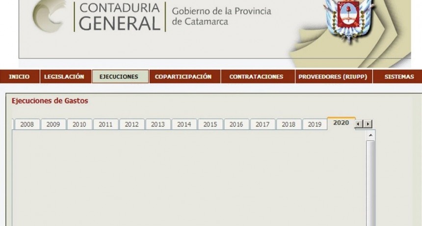 El Gobierno continúa sin publicar información pública referida a la situación económica- financiera de la Provincia