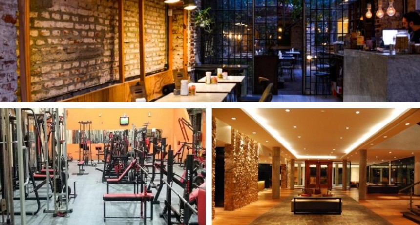 Desde el sábado reabren Gimnasios, Hoteles Bares y Restaurantes 