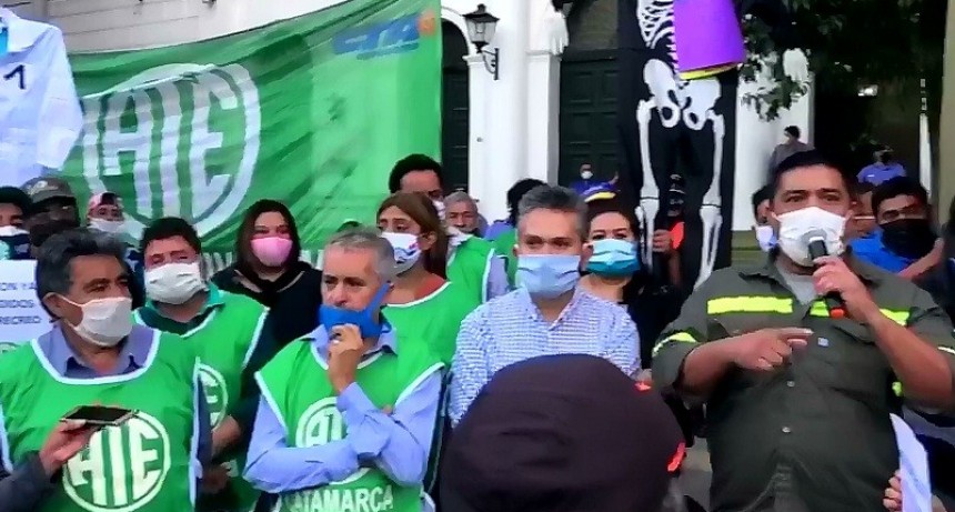 Marcha contra la reforma: Walter Arévalo le agradecío al Diputado Hugo Grillo Ávila