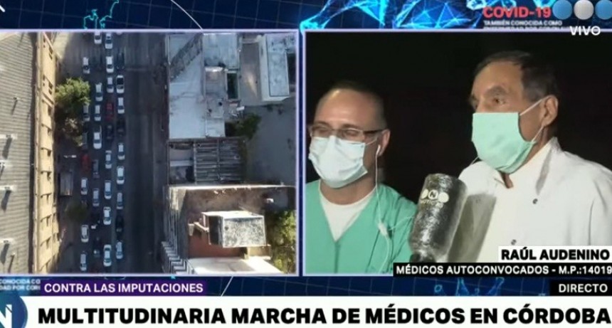  En fotos: la masiva convocatoria en la marcha de los médicos cordobeses