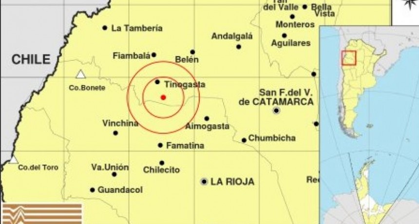 Temblor en Catamarca: Se registró un sismo de grados 3.8 esta mañana