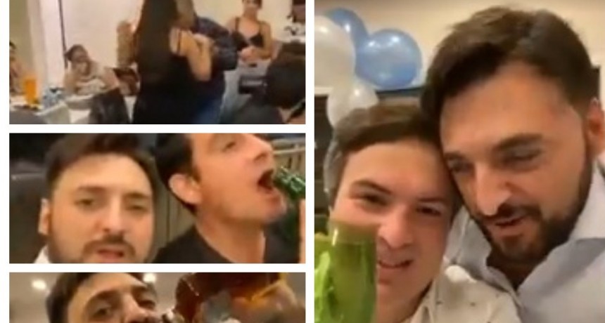 ¡Que se cague la cuarentena!:El posteo del chofer de los Kirchner y un yerno de Lázaro Báez en una fiesta
