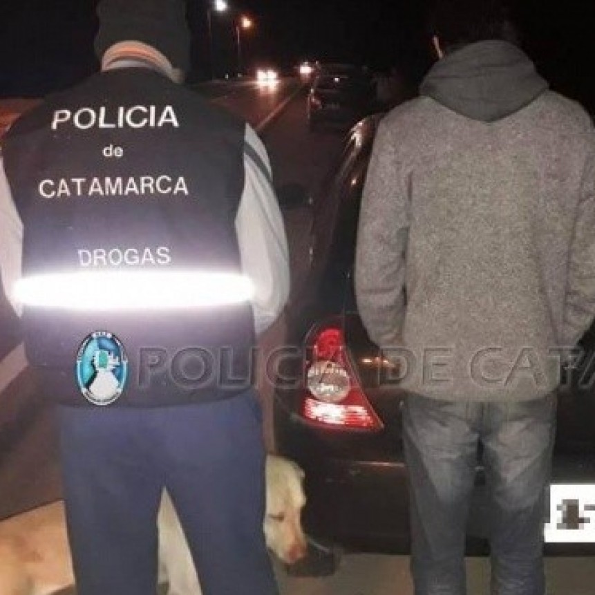 Secuestran droga en un Puesto Caminero de Valle Viejo