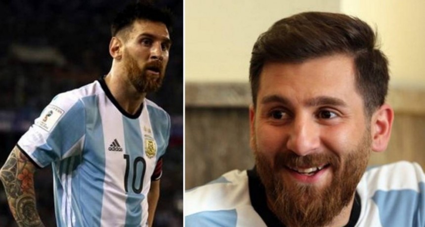 El "Messi iran&iacute;" causa sensaci&oacute;n en las calles de Rusia