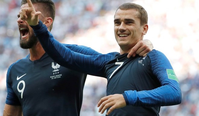 &iquest;A qu&eacute; fue Griezmann al vestuario argentino?