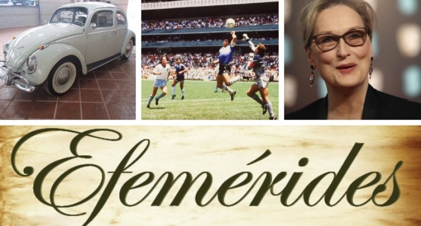 Un día como hoy: efemérides del 22 de junio