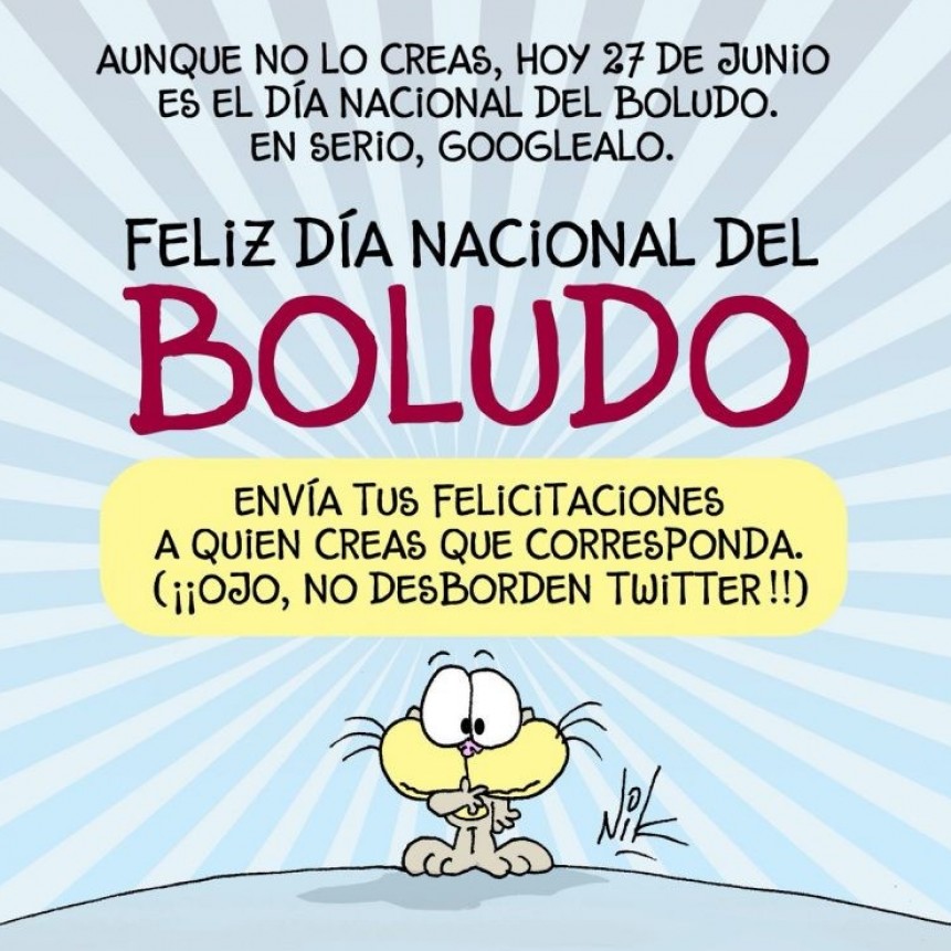 Por qué se celebra hoy el Día Nacional del Boludo