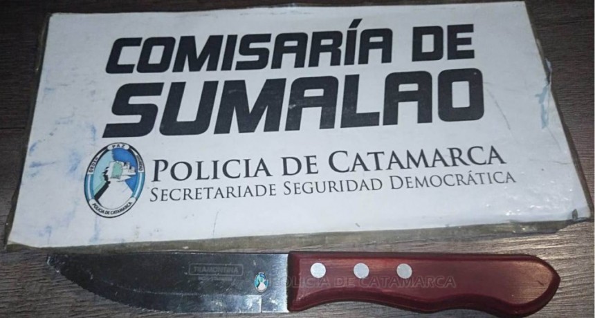 Valle Viejo: amenazó con un cuchillo a un colectivero y a una pasajera