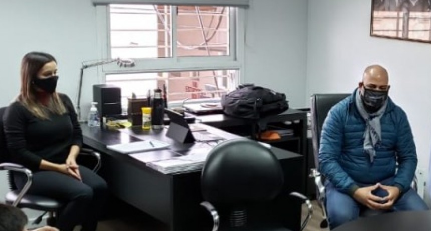 Reunión del ministro Micone y la intersindical minera