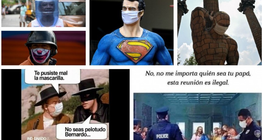  Fotos reales y memes que el barbijo y el coronavirus nos dejaron, por ahora...