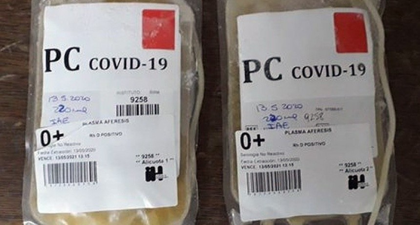 La donación de plasma de personas recuperadas ya se aplica en 8 provincias