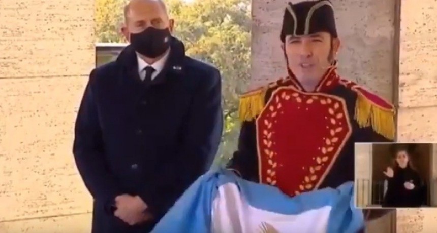 Hicieron que Belgrano hablara en lenguaje inclusivo durante el acto oficial