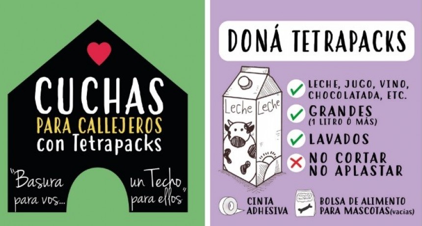 Lanzaron colecta para realizar "TETRA-CUCHAS" para callejeritos